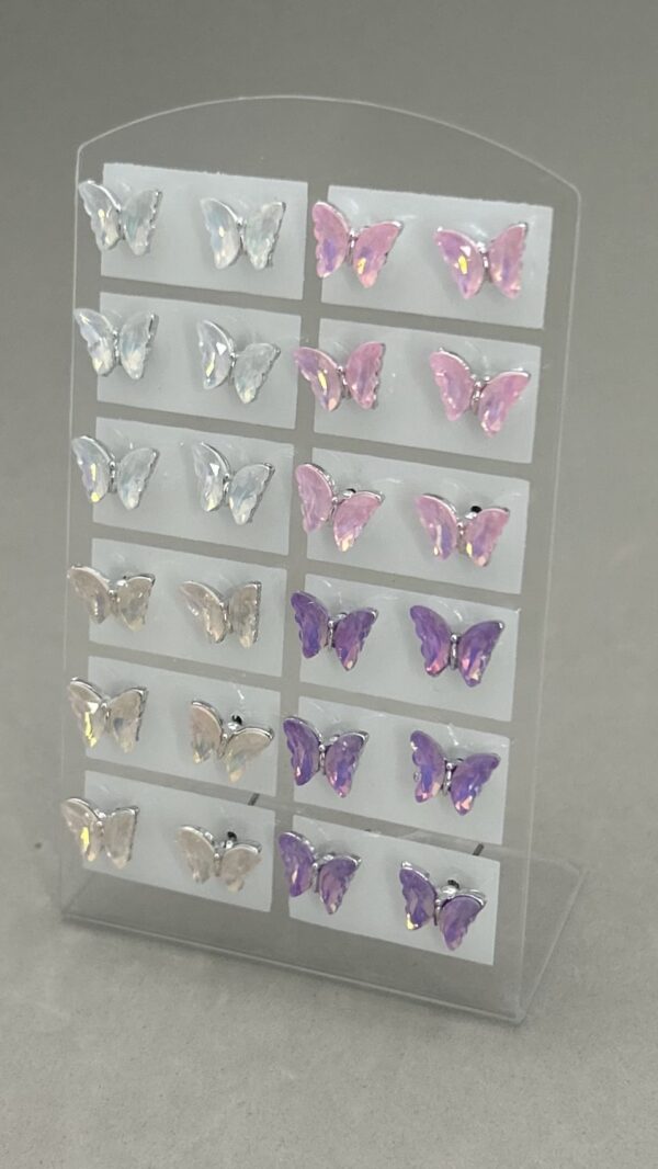 Blíster Mini Aro Mariposa Acero