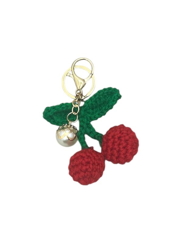 LLAVERO CEREZA CROCHET