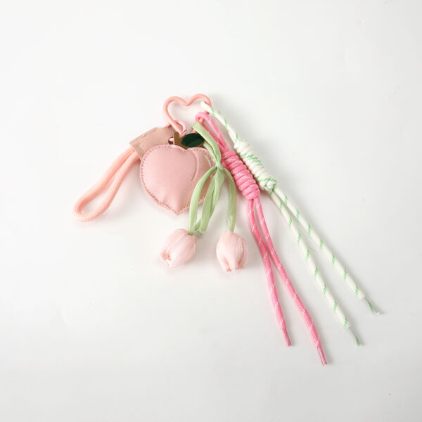 Llaveros/Bag Charms Corazón Tulipán