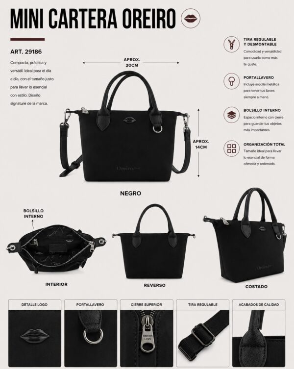 Alternative view of Mini Cartera Oreiro