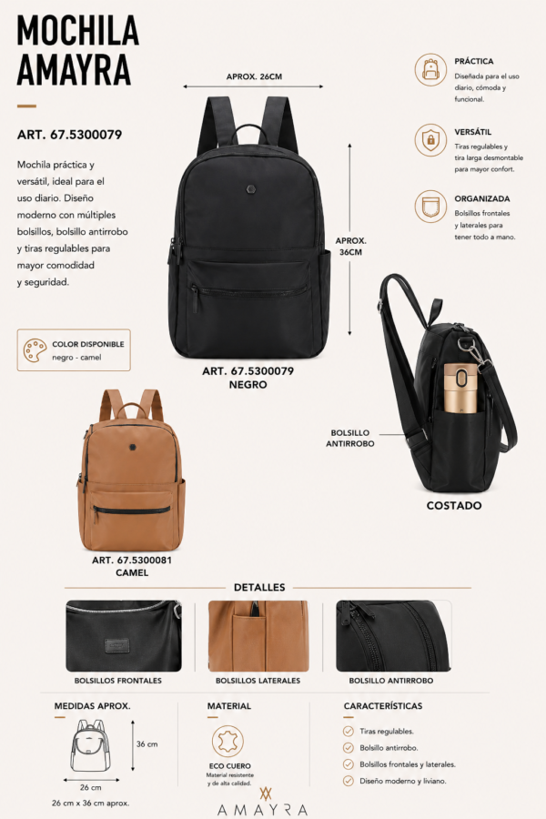 Alternative view of Mochila Amayra