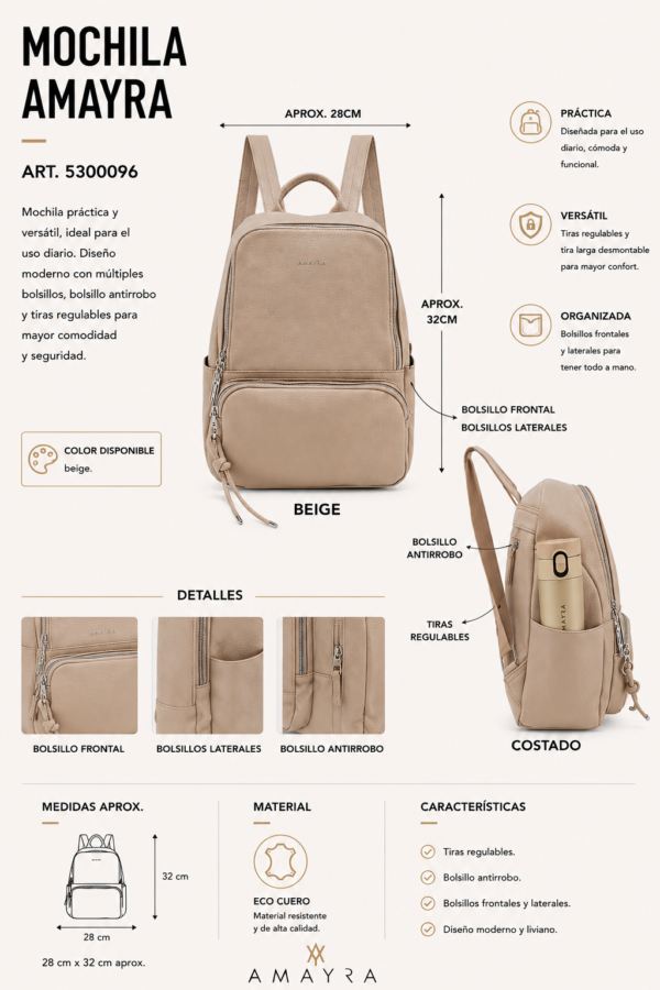 Alternative view of Mochila Amayra