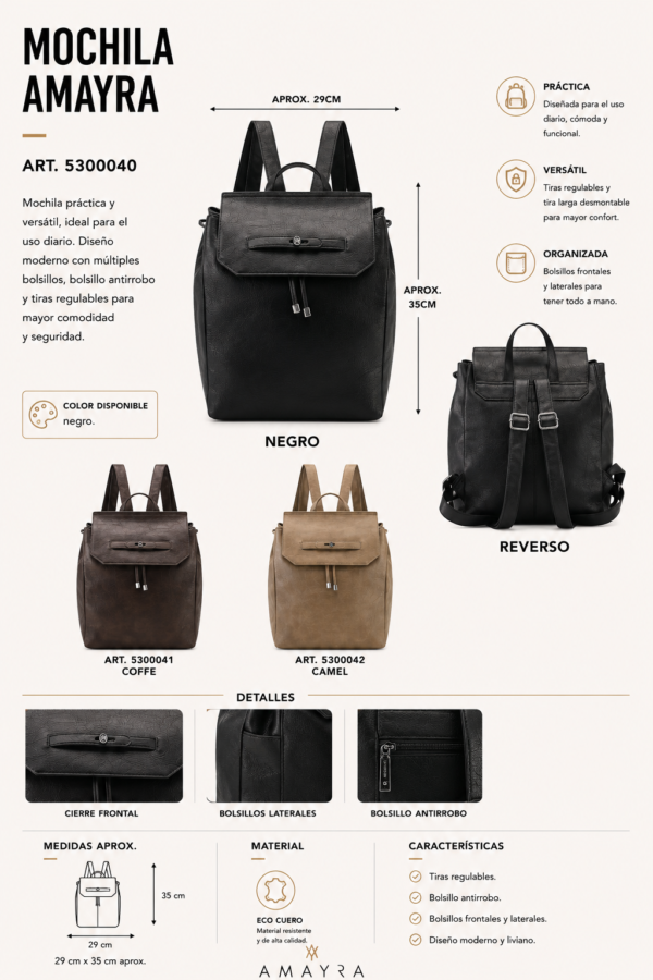 Alternative view of Mochila Amayra