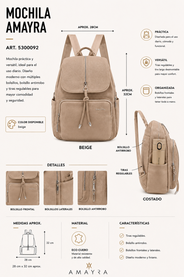 Alternative view of Mochila Amayra