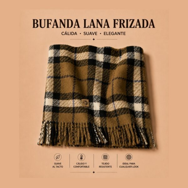 Bufanda Lana Frizada