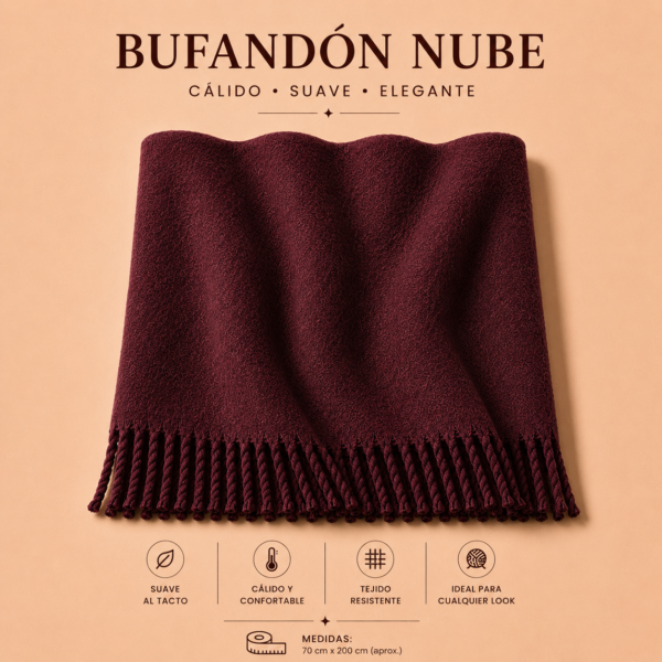 Alternative view of Bufandones Nube Lisos