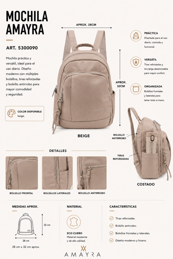 Alternative view of Mochila Amayra