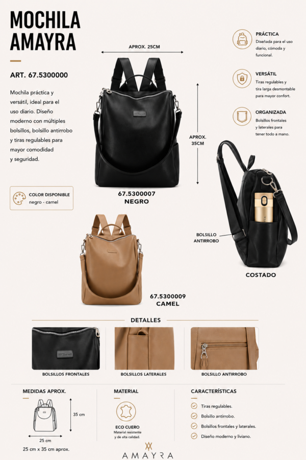 Alternative view of Mochila Amayra