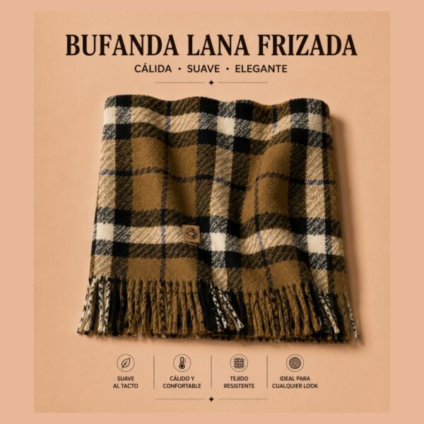 Bufandas Lana Frizadas