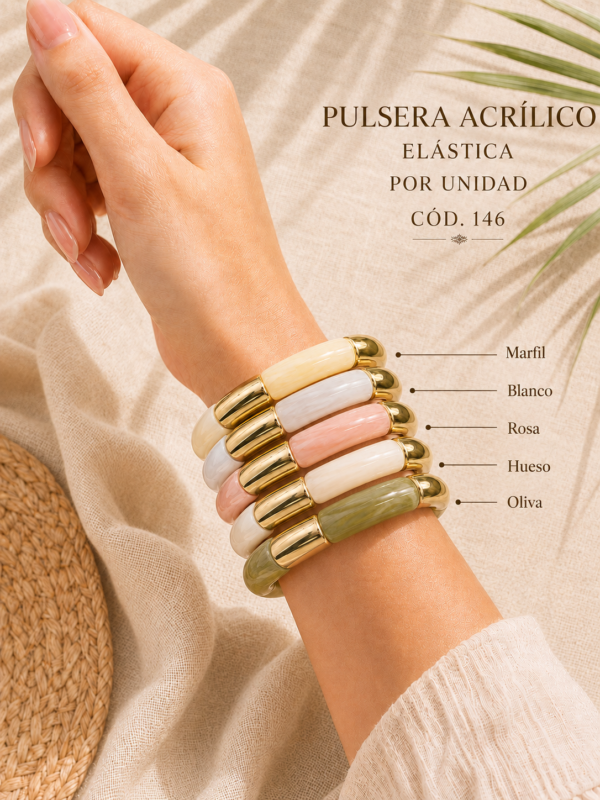Pulseras Acrílico