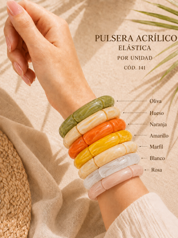 Pulseras Acrilico